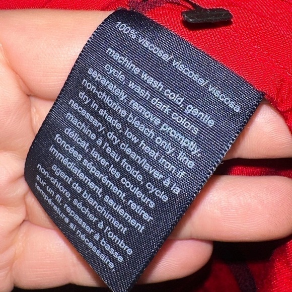 Tommy Hilfiger Red Half Button Down Shirt - Picture 5 of 5